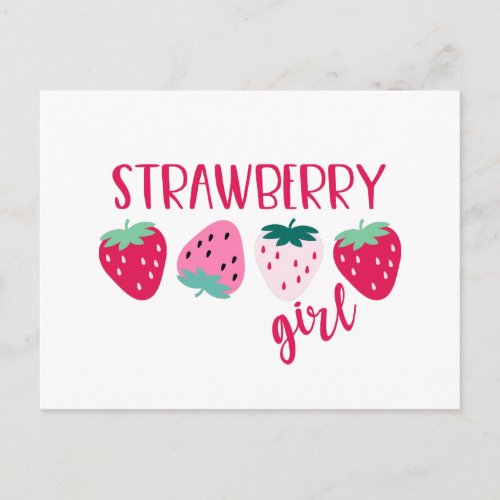Strawberry Girl Postcard