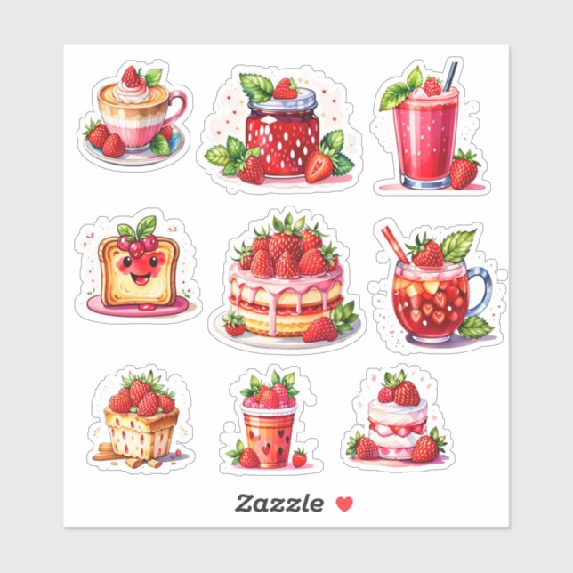 Strawberry girl 🍓✨ sticker (Sheet)