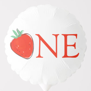 Strawberry Girls 1st Birthday Balloon