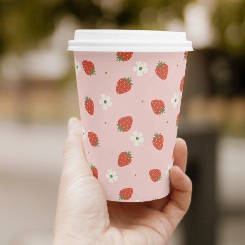 Strawberry Girls Birthday   Paper Cups
