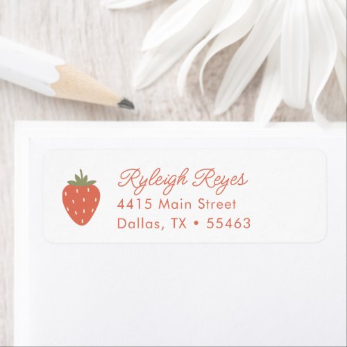 Strawberry Girls Return Address Label