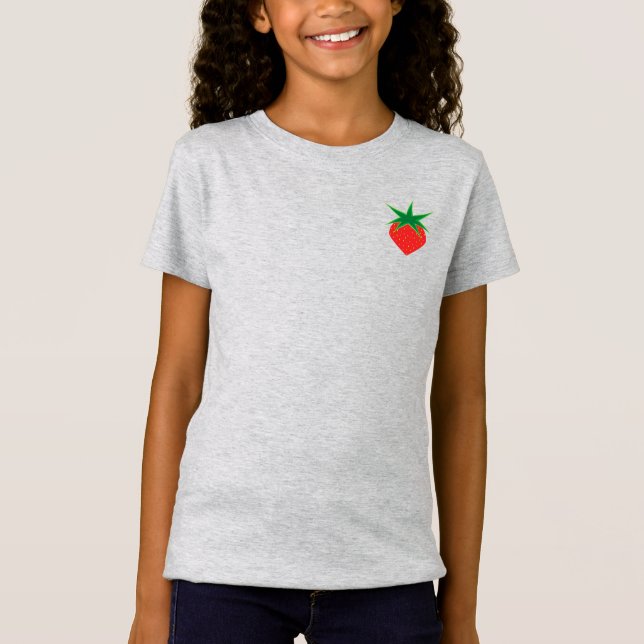 Strawberry Girls' Slim Fit T-Shirt (Front)