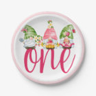 Strawberry Gnome Garden Baby Girl's 1st Birthday C