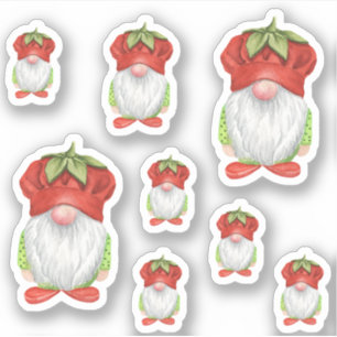 Strawberry Gnome Sticker
