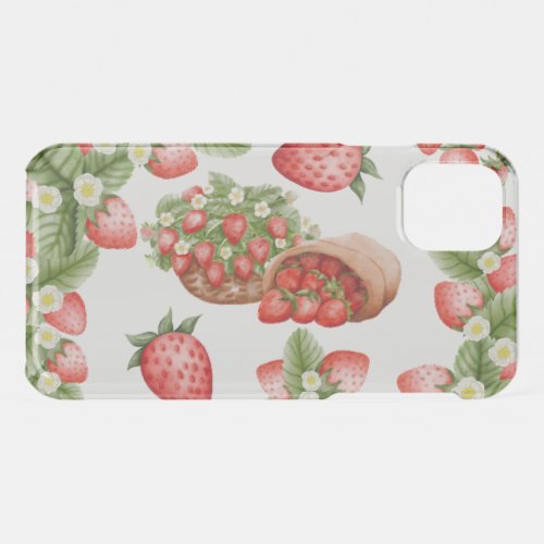 Strawberry graphic design iPhone 11 case