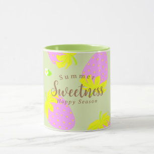 Strawberry Green Pink Mug
