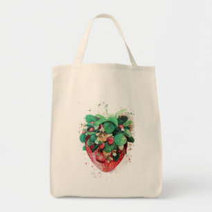 Strawberry Grocery Tote
