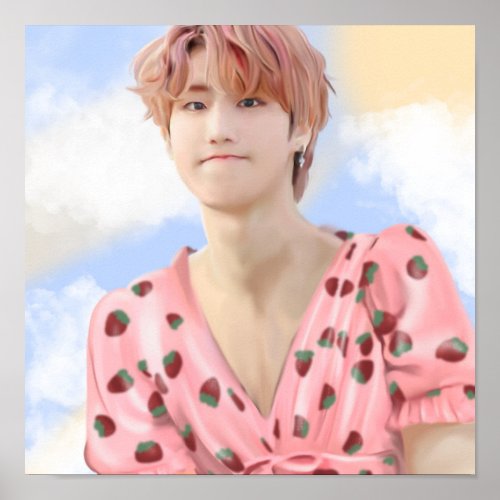 Strawberry han jisung poster