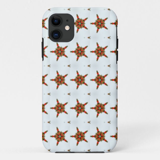 strawberry hearts pattern case (Back)
