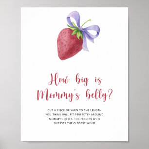 Strawberry - how big is mommy's belly game poster