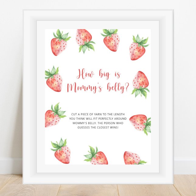 Strawberry - how big is mommy's belly game poster (Creator Uploaded)