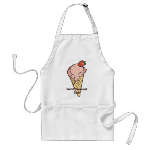Strawberry ice cream apron