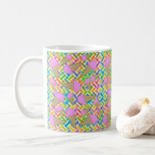 Strawberry Ice Cream Chevron Mug