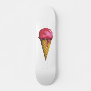 Strawberry Ice-cream cone Skateboard