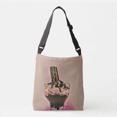 Strawberry ice cream crossbody bag