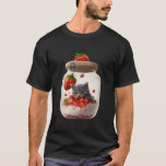 Strawberry Ice Cream Sundae Kitten Gelato Berry Ca T-Shirt