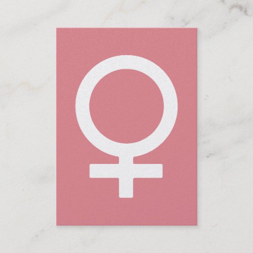 Strawberry Ice Female Sign Business Card