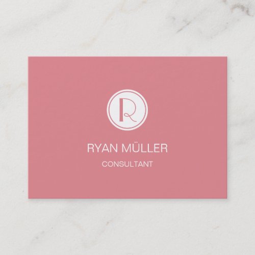 Strawberry Ice Professional Plain and Monogram Business Card