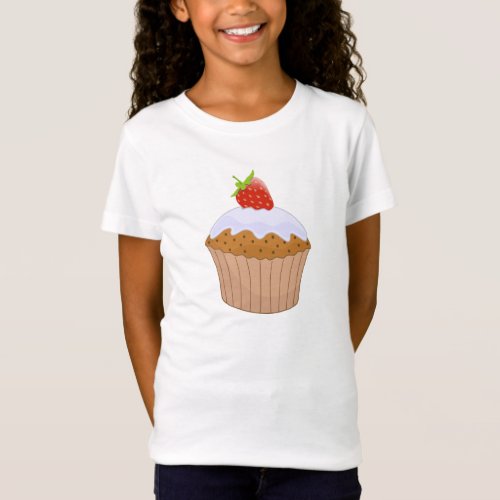 Strawberry Iced Bun Cute T_Shirt