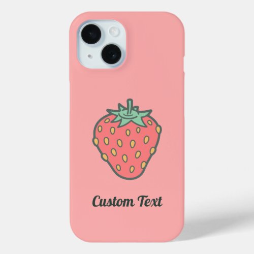 Strawberry Icon iPhone 15 Case