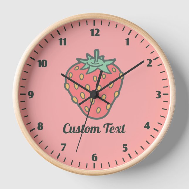 Strawberry Icon Clock (Front)