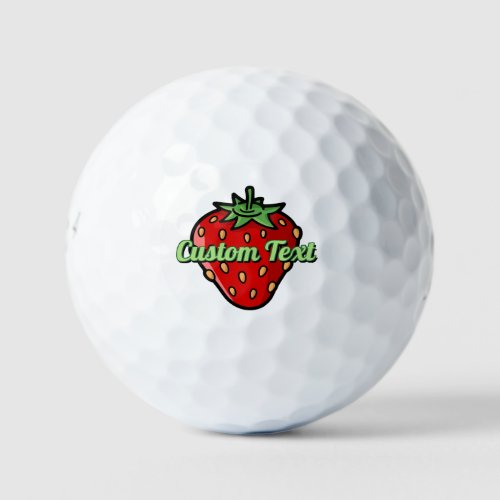 Strawberry Icon Golf Balls