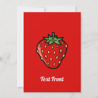 Strawberry Icon Invitation