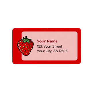 Strawberry Icon Label