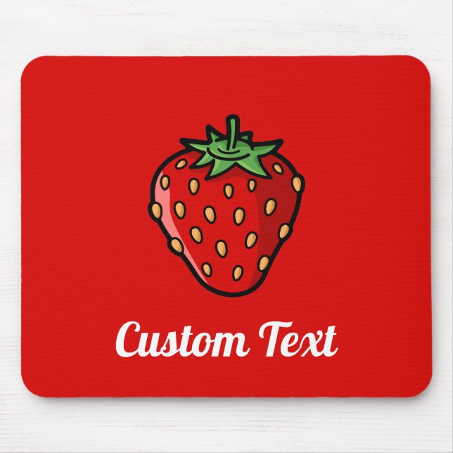 Strawberry Icon Mouse Pad (Front)
