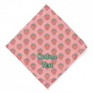 Strawberry Icon Pattern Bandana