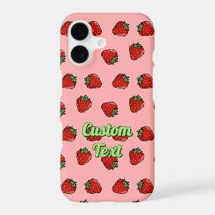 Strawberry Icon Pattern iPhone 17 Case