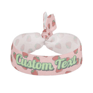 Strawberry Icon Ribbon Hair Tie