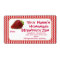 Strawberry Jam Canning Jar Labels Personalized