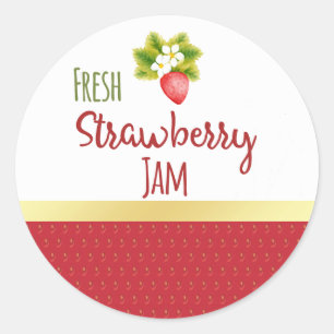Strawberry Jam Canning Label