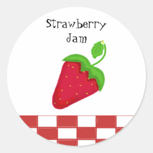 Strawberry Jam Classic Round Sticker