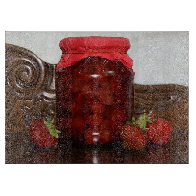 strawberry jam cutting board (Front)