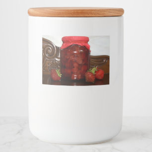 strawberry jam food label