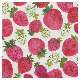 STRAWBERRY JAM Fruit Pattern Fabric
