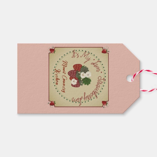 strawberry jam gift tags (Front (Horizontal))