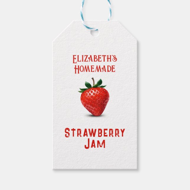 Strawberry Jam Gift Tags (Front)