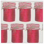 Strawberry Jam Jar of Jelly Berry Fruit Preserves Fabric