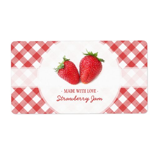 Strawberry Jam label