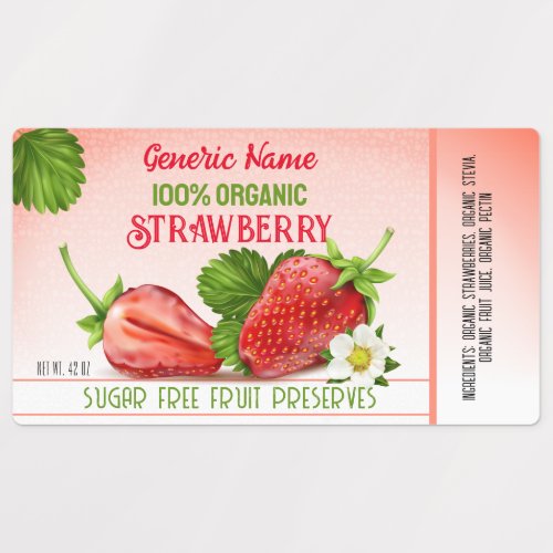 Strawberry Jam Label