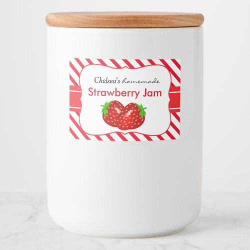 Strawberry Jam or Jellies Food Label
