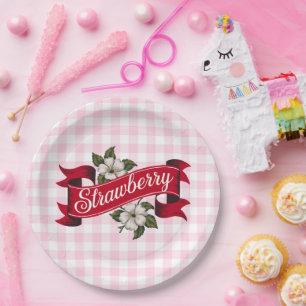 Strawberry Jam Paper Plates