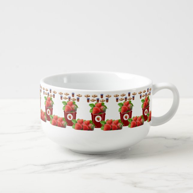 Strawberry Jam Peanut Butter Soup Mug (Left)