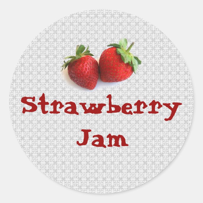 Strawberry Jam Sticker | Zazzle