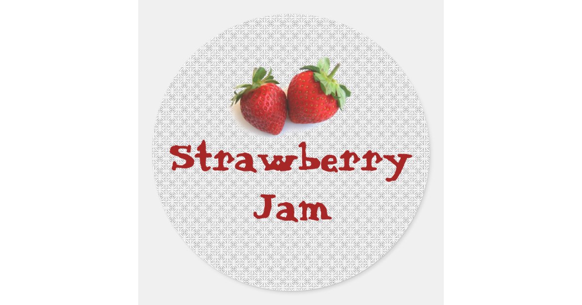 Strawberry Jam Sticker | Zazzle