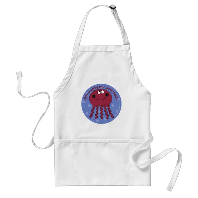 Strawberry Jellyfish Adult Apron (Front)
