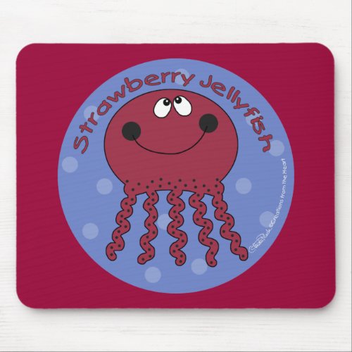 Strawberry Jellyfish Mouse Pad